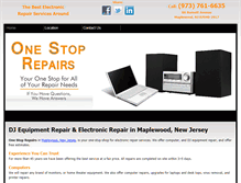 Tablet Screenshot of onestoprepairsnj.com